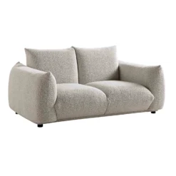 Gianni Two Seater Sofa, Mist Grey Boucle -Best Furniture Shop BOSF 9678 GREY BOU 2ST WB2