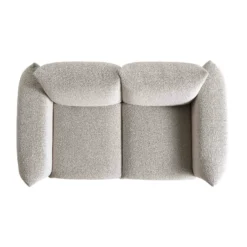 Gianni Two Seater Sofa, Mist Grey Boucle -Best Furniture Shop BOSF 9678 GREY BOU 2ST WB3