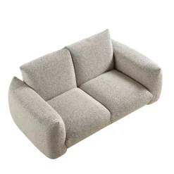 Gianni Two Seater Sofa, Mist Grey Boucle -Best Furniture Shop BOSF 9678 GREY BOU 2ST WB4