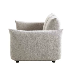 Gianni Two Seater Sofa, Mist Grey Boucle -Best Furniture Shop BOSF 9678 GREY BOU 2ST WB5