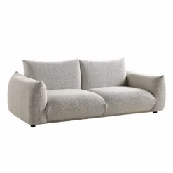 Gianni Three Seater Sofa, Mist Grey Boucle -Best Furniture Shop BOSF 9678 GREY BOU 3ST WB2