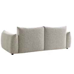 Gianni Three Seater Sofa, Mist Grey Boucle -Best Furniture Shop BOSF 9678 GREY BOU 3ST WB6