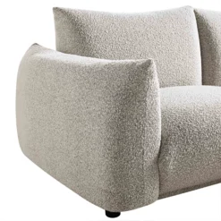Gianni Three Seater Sofa, Mist Grey Boucle -Best Furniture Shop BOSF 9678 GREY BOU 3ST detail1