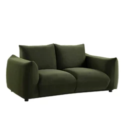 Gianni Two Seater Sofa, Moss Green Velvet -Best Furniture Shop BOSF 9678 MOSS VEL 2ST WB2