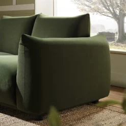 Gianni Two Seater Sofa, Moss Green Velvet -Best Furniture Shop BOSF 9678 MOSS VEL 3ST scene3 ca073d27 ea56 4c1d b1c3 65f54b4509e4