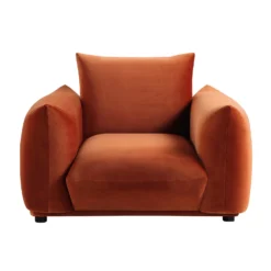 Gianni Armchair, Rust Velvet 19 Gianni Armchair, Rust Velvet -Best Furniture Shop BOSF 9678 RUST VEL 1ST WB1