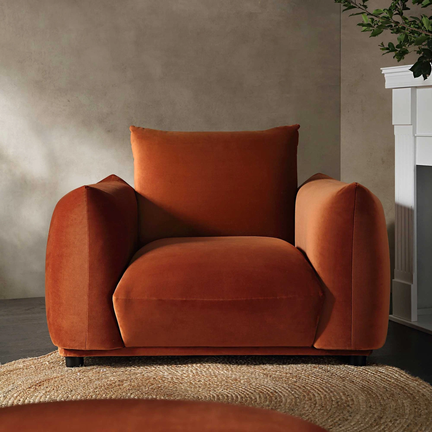 Gianni Armchair, Rust Velvet 2 Gianni Armchair, Rust Velvet - Image 2