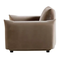 Gianni Armchair, Mink Velvet -Best Furniture Shop BOSF 9678 TAUPE VEL 1ST WB4