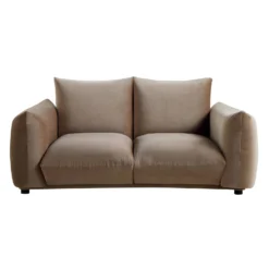 Gianni Two Seater Sofa, Mink Velvet -Best Furniture Shop BOSF 9678 TAUPE VEL 2ST WB1