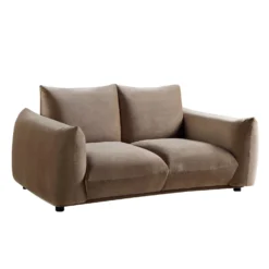 Gianni Two Seater Sofa, Mink Velvet -Best Furniture Shop BOSF 9678 TAUPE VEL 2ST WB2