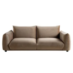 Gianni Three Seater Sofa, Mink Velvet 17 Gianni Three Seater Sofa, Mink Velvet -Best Furniture Shop BOSF 9678 TAUPE VEL 3ST WB1