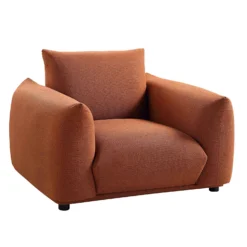 Gianni Armchair, Terracotta Fabric -Best Furniture Shop BOSF 9678 TERRA LIN 1ST WB2