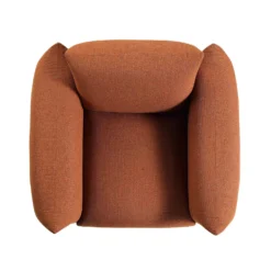Gianni Armchair, Terracotta Fabric -Best Furniture Shop BOSF 9678 TERRA LIN 1ST WB3
