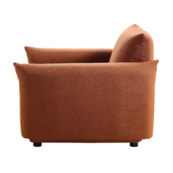 Gianni Armchair, Terracotta Fabric -Best Furniture Shop BOSF 9678 TERRA LIN 1ST WB5