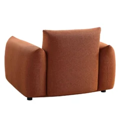 Gianni Armchair, Terracotta Fabric -Best Furniture Shop BOSF 9678 TERRA LIN 1ST WB6