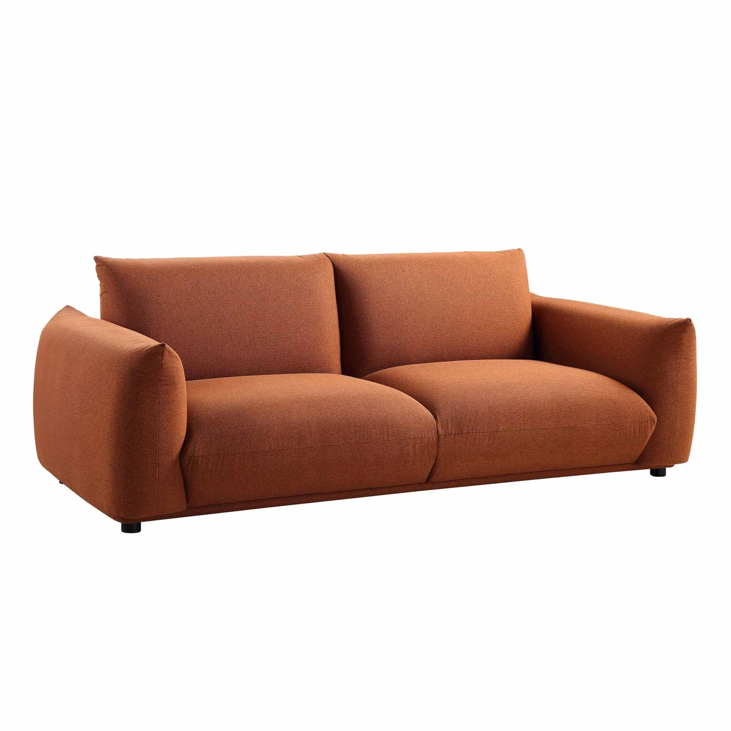 Gianni Three Seater Sofa, Terracotta Fabric 7 Gianni Three Seater Sofa, Terracotta Fabric - Image 7