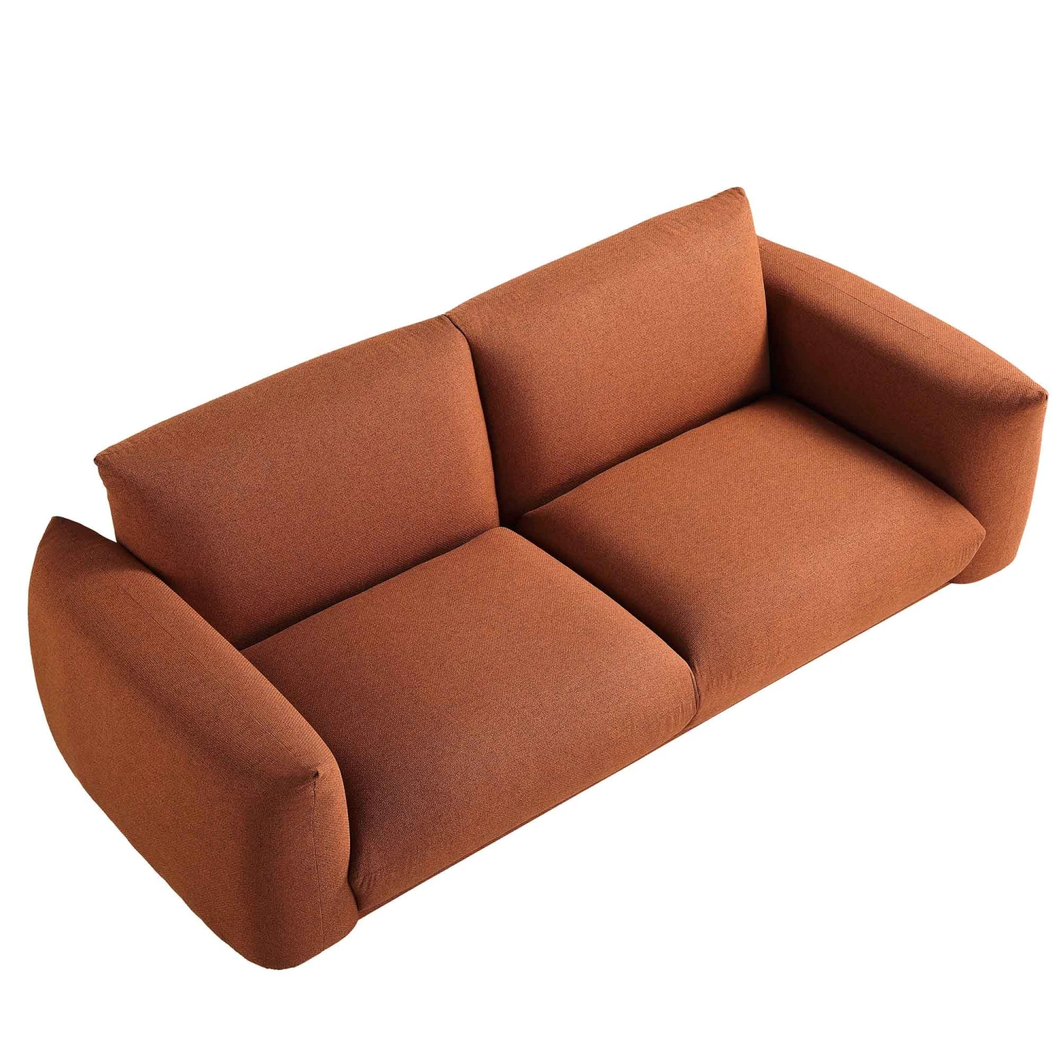 Gianni Three Seater Sofa, Terracotta Fabric 9 Gianni Three Seater Sofa, Terracotta Fabric - Image 9