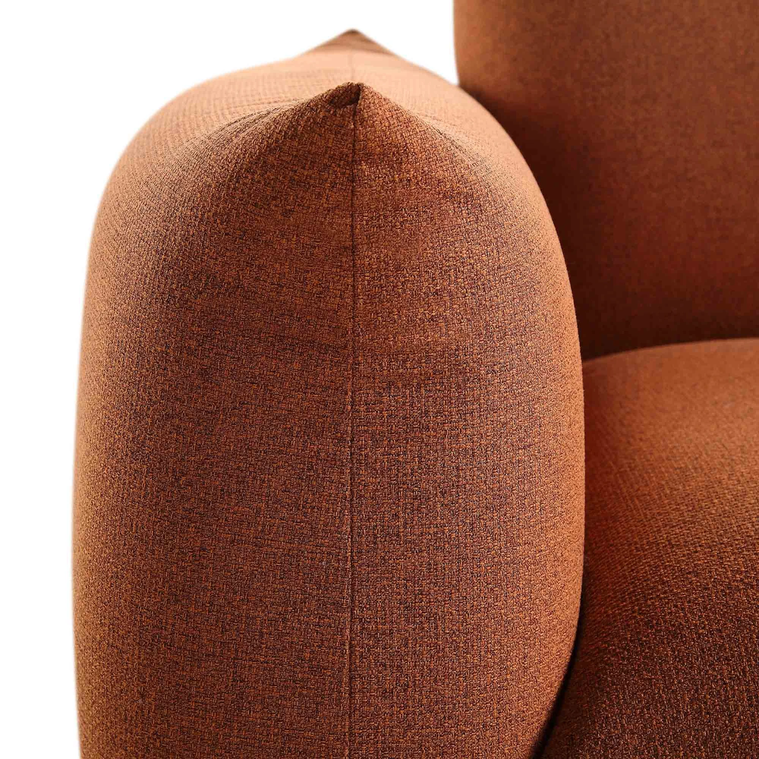 Gianni Three Seater Sofa, Terracotta Fabric 13 Gianni Three Seater Sofa, Terracotta Fabric - Image 13