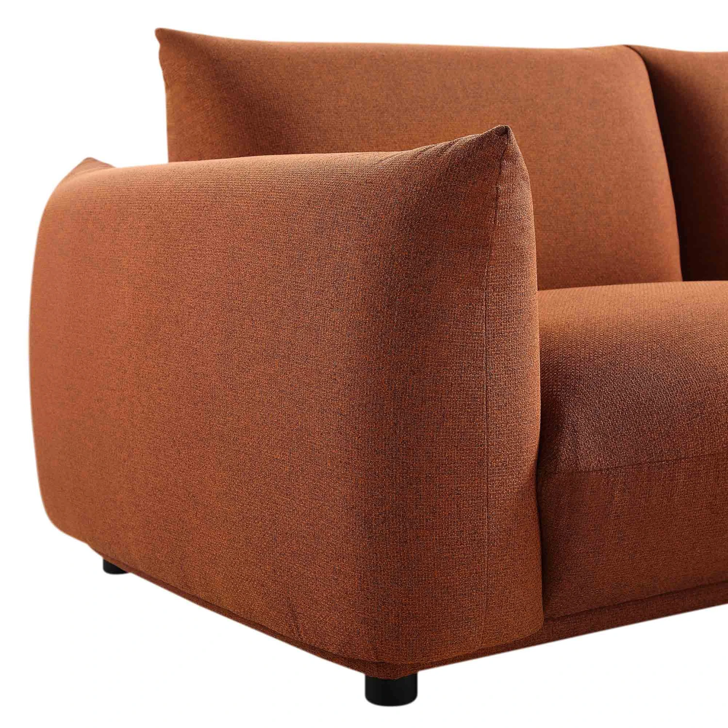 Gianni Three Seater Sofa, Terracotta Fabric 12 Gianni Three Seater Sofa, Terracotta Fabric - Image 12