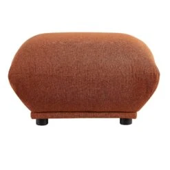 Gianni Pouffe, Terracotta Fabric -Best Furniture Shop BOSF 9678 TERRA LIN STOOL WB1