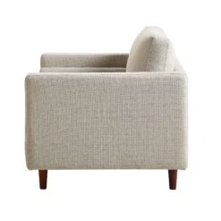 Henrietta Armchair, Beige Woven Fabric 21 Henrietta Armchair, Beige Woven Fabric -Best Furniture Shop BOSF 9680 BEIGE WOV 1ST WB4