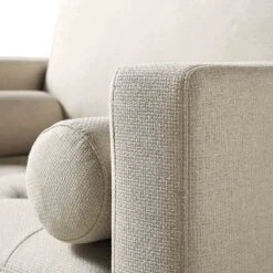 Henrietta Armchair, Beige Woven Fabric 23 Henrietta Armchair, Beige Woven Fabric -Best Furniture Shop BOSF 9680 BEIGE WOV 1ST detail1