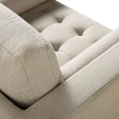 Henrietta Armchair, Beige Woven Fabric 25 Henrietta Armchair, Beige Woven Fabric -Best Furniture Shop BOSF 9680 BEIGE WOV 1ST detail3