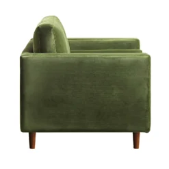 Henrietta Armchair, Moss Green Velvet -Best Furniture Shop BOSF 9680 FERN VEL 1ST WB5