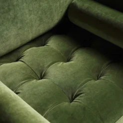 Henrietta Armchair, Moss Green Velvet -Best Furniture Shop BOSF 9680 FERN VEL 1ST detail2