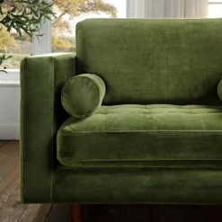 Henrietta Armchair, Moss Green Velvet -Best Furniture Shop BOSF 9680 FERN VEL 1ST scene3