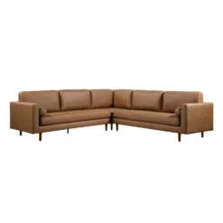 Henrietta 5+Seater Corner Sofa, Tan Faux Suede 21 Henrietta 5+Seater Corner Sofa, Tan Faux Suede -Best Furniture Shop BOSF 9680 TAN FXLT CORNER SET WB2