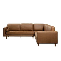 Henrietta 5+Seater Corner Sofa, Tan Faux Suede 23 Henrietta 5+Seater Corner Sofa, Tan Faux Suede -Best Furniture Shop BOSF 9680 TAN FXLT CORNER SET WB3