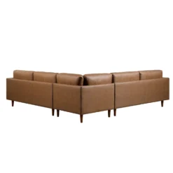Henrietta 5+Seater Corner Sofa, Tan Faux Suede 25 Henrietta 5+Seater Corner Sofa, Tan Faux Suede -Best Furniture Shop BOSF 9680 TAN FXLT CORNER SET WB4