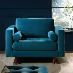 Best Furniture Shop -Best Furniture Shop BOSF 9680 TEAL VEL 1ST scene1