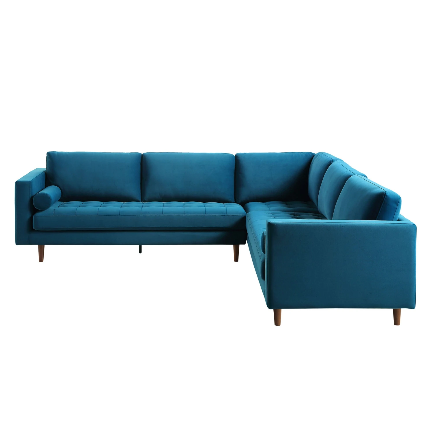 Henrietta 5+Seater Corner Sofa, Teal Velvet 4 Henrietta 5+Seater Corner Sofa, Teal Velvet - Image 4