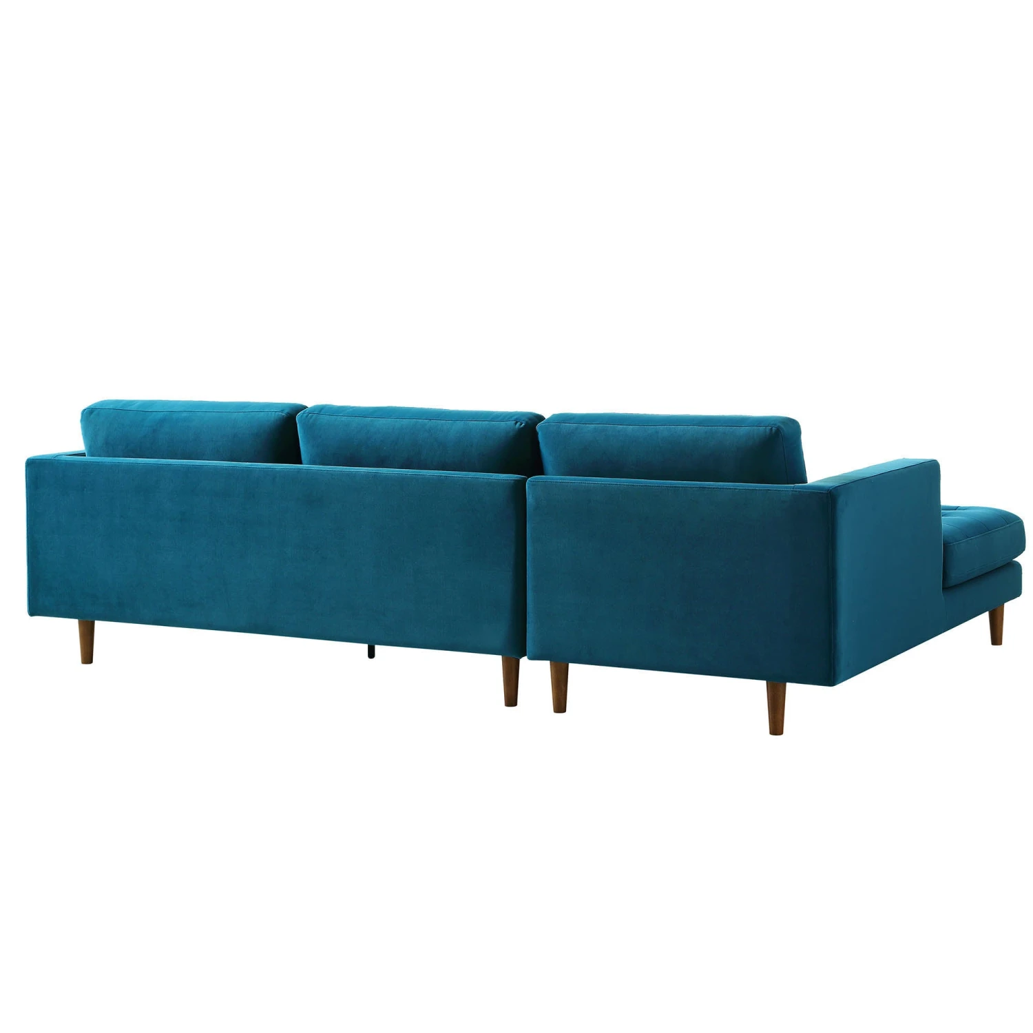 Henrietta Grand 4-Seater LHF Chaise End Sofa, Teal Velvet 8 Henrietta Grand 4-Seater LHF Chaise End Sofa, Teal Velvet - Image 8
