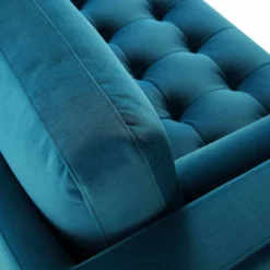 Henrietta Grand 4-Seater RHF Chaise End Sofa, Teal Velvet -Best Furniture Shop BOSF 9680 TEAL VELRHF detail4