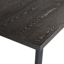 BERN 6-8 Seater Dark Oak Extending Dining Table With Metal Legs -Best Furniture Shop BSD 002 WALNUT detail1