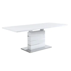 Hayne High Gloss White Extending Dining Table 6 To 8 Seater -Best Furniture Shop BSD 019 3 e20071e3 efc2 4289 a08f 8518e12a156f