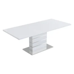 Hayne High Gloss White Extending Dining Table 6 To 8 Seater -Best Furniture Shop BSD 019 4 26c64a19 11cc 414e a29c e6cda0172e6f
