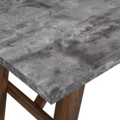 Lambeth Concrete Effect 150cm Dining Table 15 Lambeth Concrete Effect 150cm Dining Table -Best Furniture Shop BSD 023 detail1