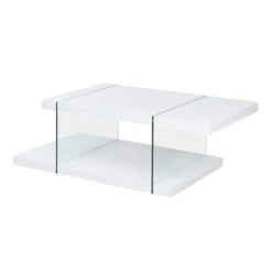 Albion White High Gloss And Glass Coffee Table 9 Albion White High Gloss And Glass Coffee Table -Best Furniture Shop BSD 026 2 scaled