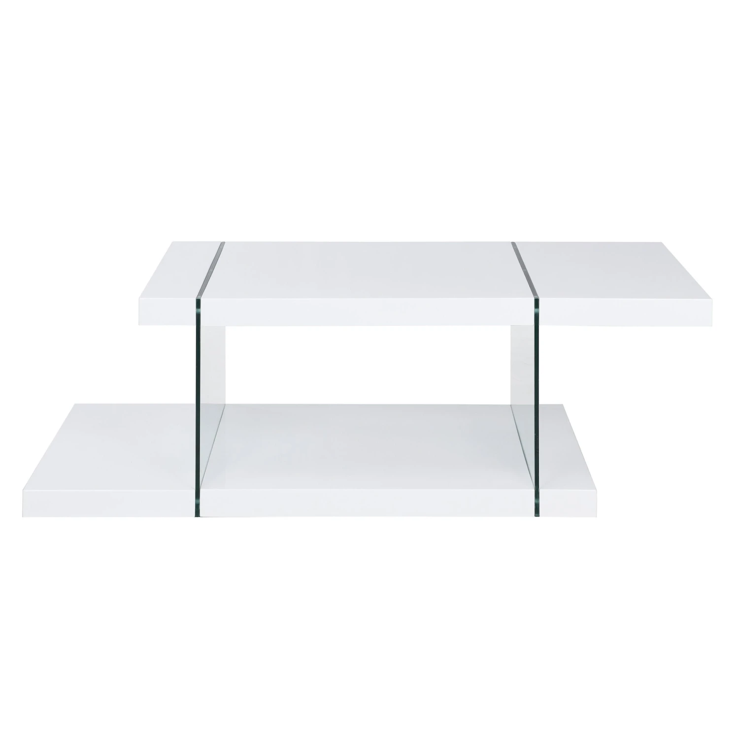 Albion White High Gloss And Glass Coffee Table 4 Albion White High Gloss And Glass Coffee Table - Image 4
