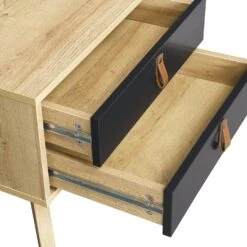 Tallis Two Tone Bedside Table With 2 Drawers 14 Tallis Two Tone Bedside Table With 2 Drawers -Best Furniture Shop BSD 034 detail2