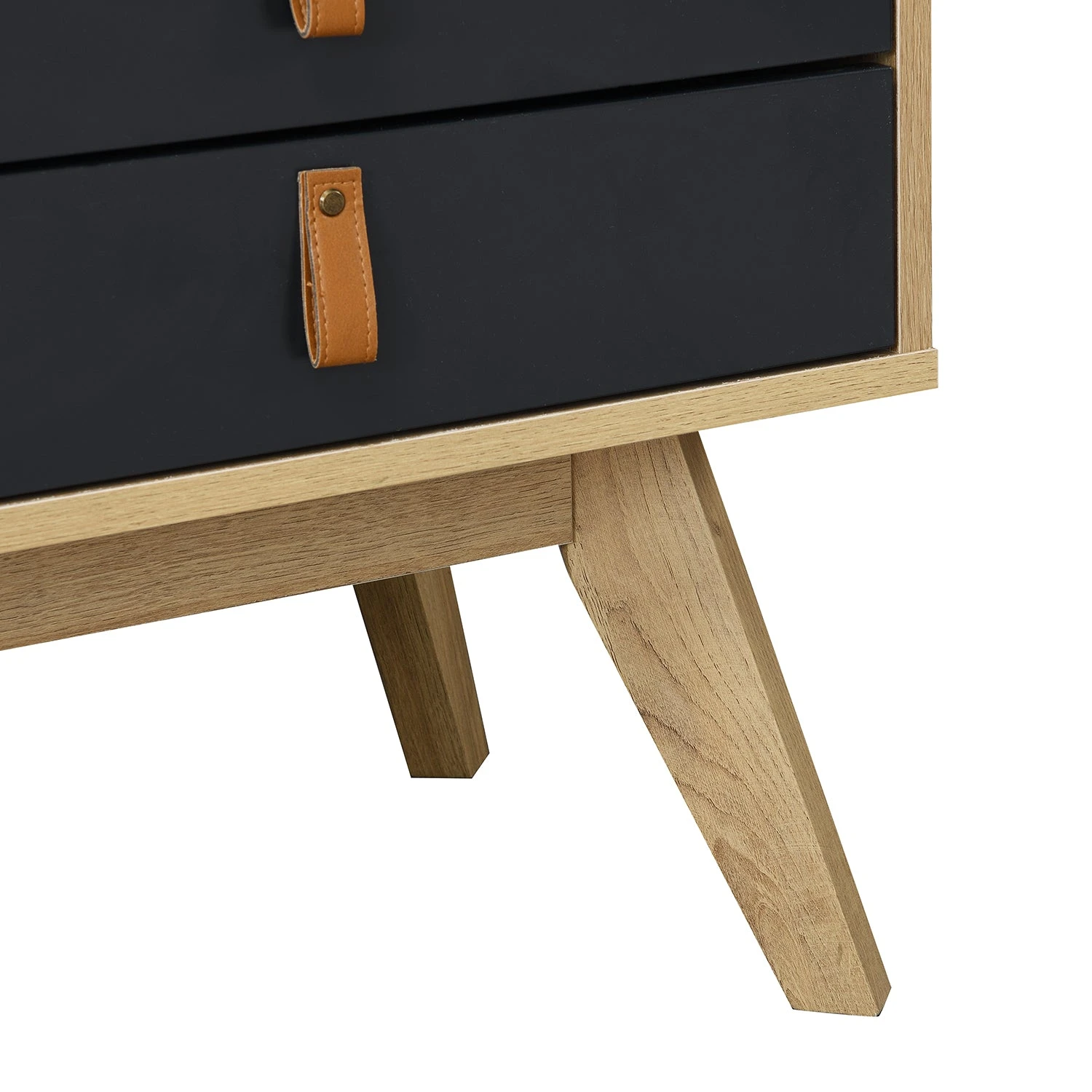 Tallis Two Tone Bedside Table With 2 Drawers 8 Tallis Two Tone Bedside Table With 2 Drawers - Image 8