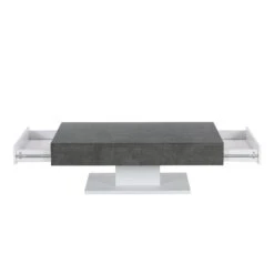 Goswell Concrete Effect Coffee Table With Double Drawers -Best Furniture Shop BSD 041 2