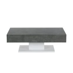 Goswell Concrete Effect Coffee Table With Double Drawers -Best Furniture Shop BSD 041 3