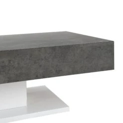 Goswell Concrete Effect Coffee Table With Double Drawers -Best Furniture Shop BSD 041 detail2