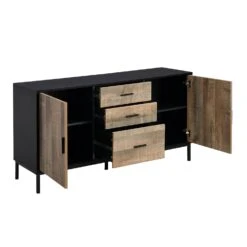 Carnaby 2 Cupboard 3 Drawer Sideboard -Best Furniture Shop BSD 044 3