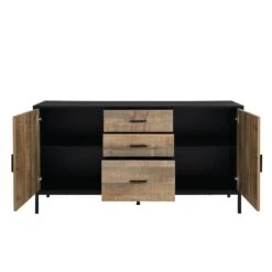 Carnaby 2 Cupboard 3 Drawer Sideboard -Best Furniture Shop BSD 044 4